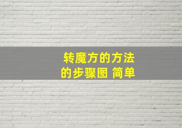 转魔方的方法的步骤图 简单